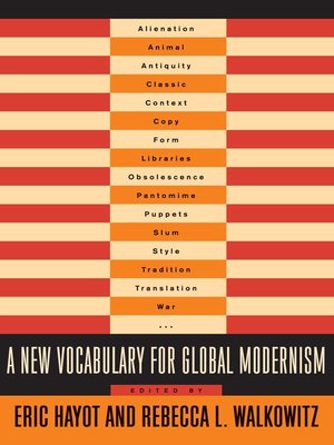 cover image of A New Vocabulary for Global Modernism